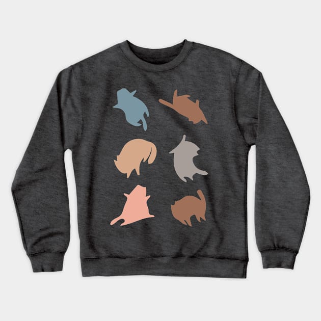 yoga cats Crewneck Sweatshirt by Flow Space